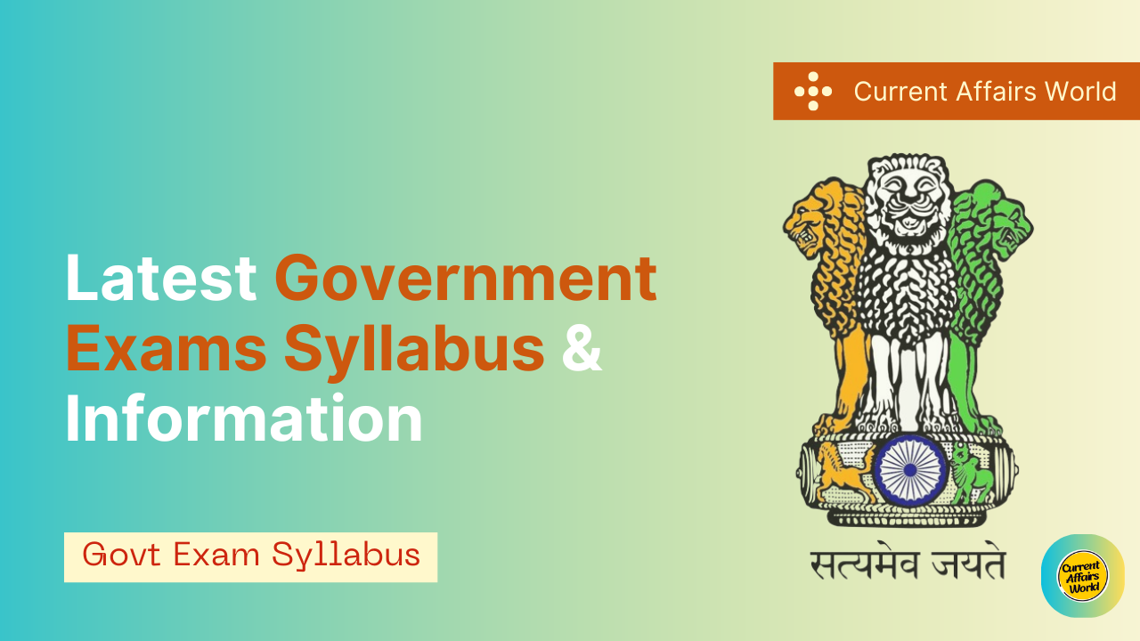Government Exams Syllabus